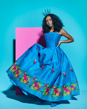 Load image into Gallery viewer, Blue Corset Dress