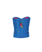 Load image into Gallery viewer, Blue Shaped Corset