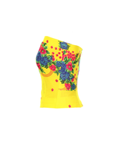 Load image into Gallery viewer, Yellow Straight Corset large flower print