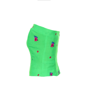 Load image into Gallery viewer, Green Straight Corset small flower print