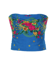 Load image into Gallery viewer, Blue Shaped Corset