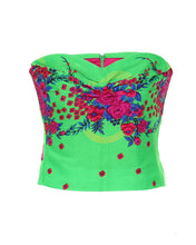 Load image into Gallery viewer, Green Shaped Corset