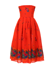 Load image into Gallery viewer, Orange Corset Dress