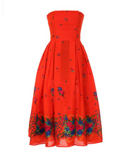 Load image into Gallery viewer, Orange Corset Dress