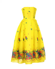 Load image into Gallery viewer, Yellow Corset Dress