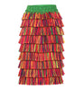 Fringe wool skirt Multicolour